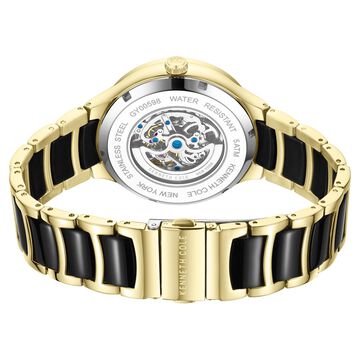 Kenneth Cole Automatic Black Dial Stainless Steel Strap Watch For Men