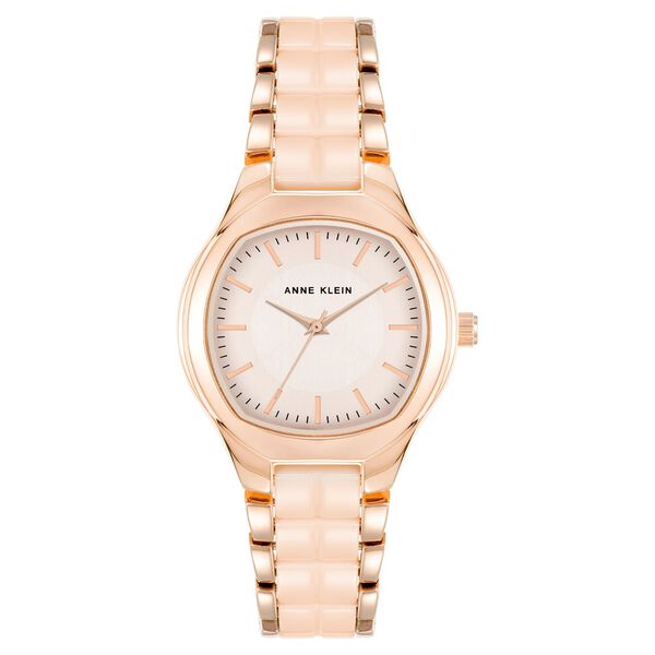 Anne Klein Quartz Analog Pink Dial Ceramic Strap Watch for Women - image number 0