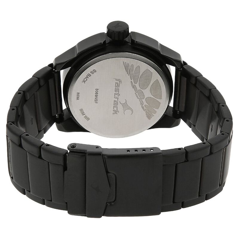 fastrack ss back 50m wr watch price