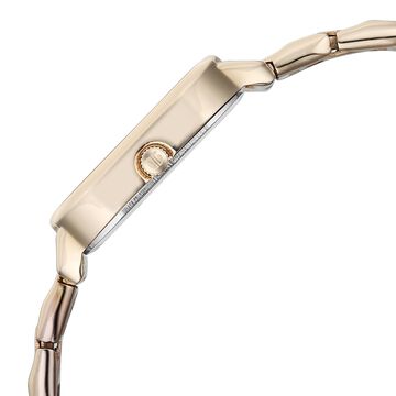 Titan Neo Quartz Analog with Date Champagne Dial Rose Gold Metal Strap Watch For Women