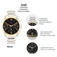 Tommy Hilfiger Quartz Multifunction Black Dial Two Toned Stainless Steel Strap Watch For Men - image number 3