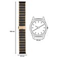 22 mm Black & Rose Gold Ceramic & Metal Strap for Men - image number 3