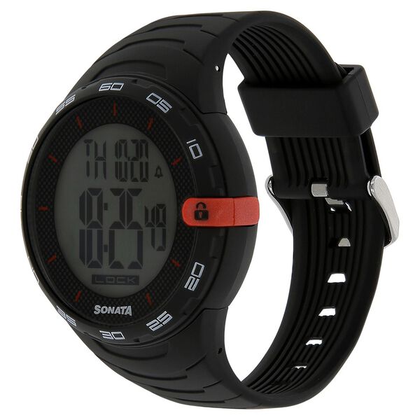 SF Digital Dial Plastic Strap Watch for Men - image number 1