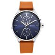 Titan Evoke Blue Dial Analog DayDate Quartz Leather Strap Watch for Men - image number 1