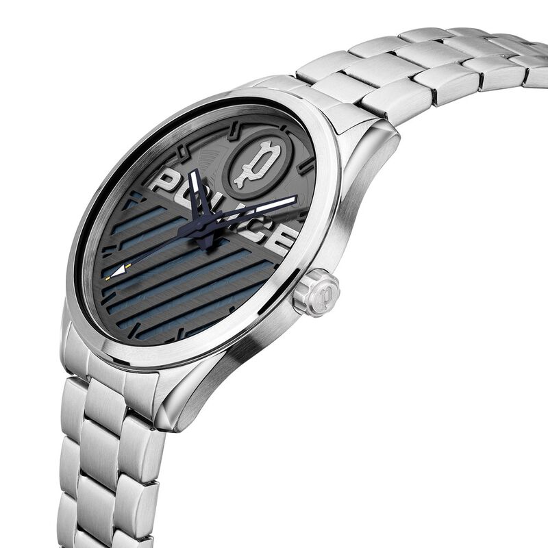 Police Orologio Uomo PEWJG2121406, Al Quarzo, Cassa In Acciaio Inox Nero 42 Mm, Cinturino In Acciaio, Quadrante Nero, Vetro Minerale, 3 ATM - 2