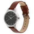 Titan Women's Chic minimalist watch with Black dial and leather strap - image number 1