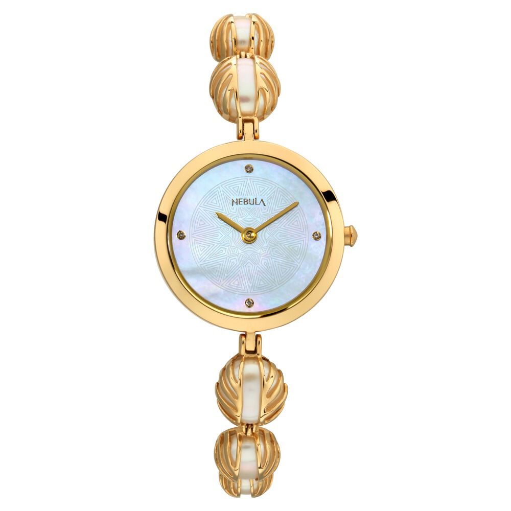 Buy Online Titan Nebula Ashvi Quartz Analog 18 Karat Solid Gold