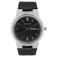 Sonata Quartz Analog Silver Dial Leather Strap Watch for Men