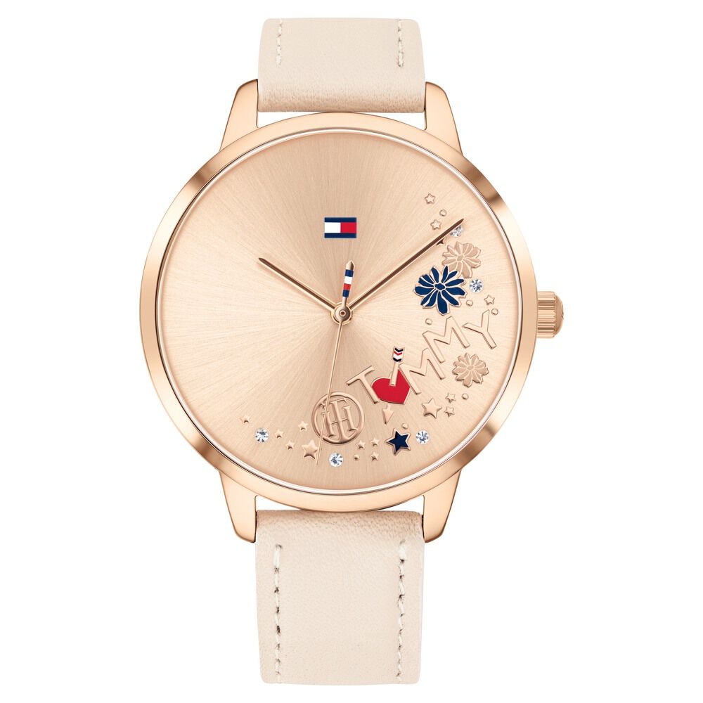 Tommy hilfiger watch outlet women's leather strap
