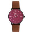 Lee Cooper Quartz Analog Black Dial Leather Strap Watch for Men - image number 1
