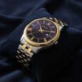 Titan Karishma Festive Analog with Royal Blue Dial Dual Tone Stainless Steel Strap Watch for Men - image number 0