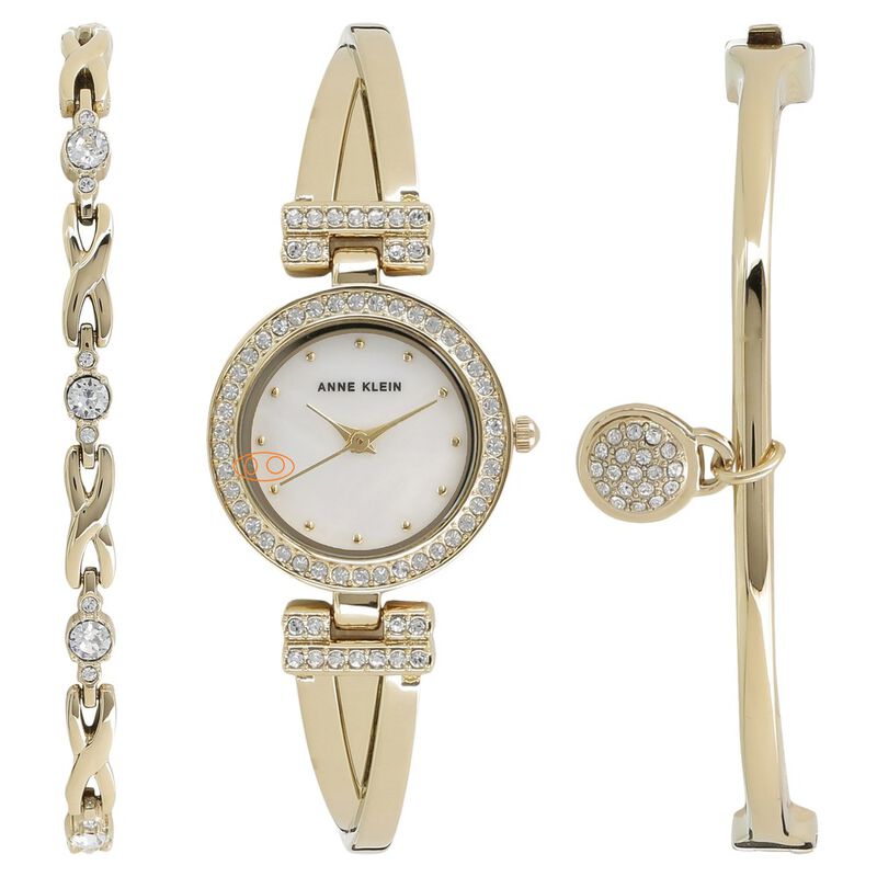Anne Klein Quartz Analog White Dial Metal Strap Watch for Women