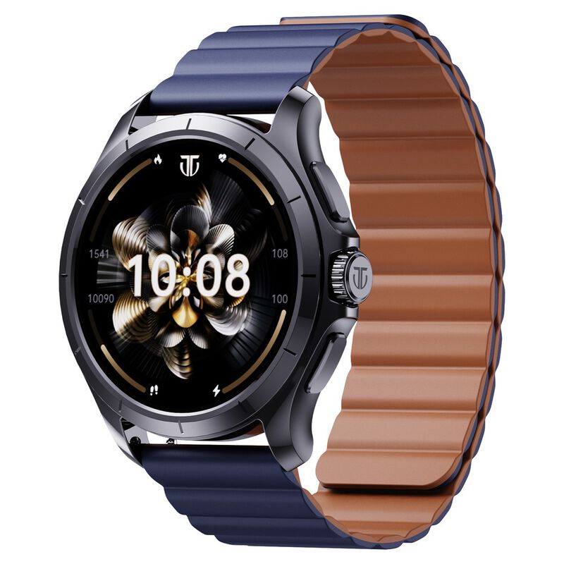 Titan Evoke Smartwatch 1.32" inch AMOLED Display with AOD, Functional Crown, Magnetic Strap, Metal Body,Fast Charge