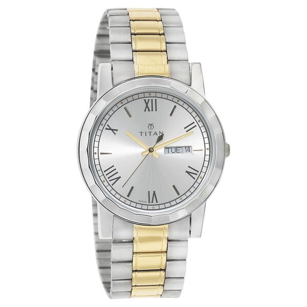Titan Quartz Analog with Day and Date Silver Dial Watch for Men - image number 0