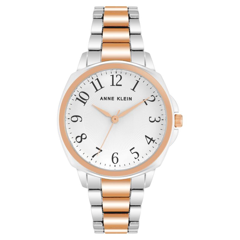 Anne Klein Quartz Analog White Dial Ceramic Strap Watch for Women