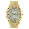 Titan Quartz Analog with Date Champagne Dial Stainless Steel Strap Watch for Men - image number 0