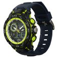 SF Neon Quartz Analog Digital Dial PU Strap Watch for Men - image number 1