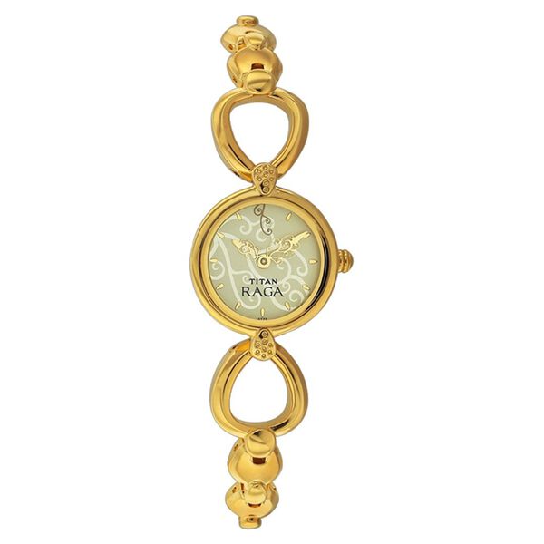 Titan Quartz Analog Champagne Dial Watch for Women - image number 0