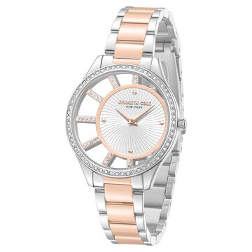 Kenneth Cole Quartz Analog Silver Dial Stainless Steel Strap Watch For Women