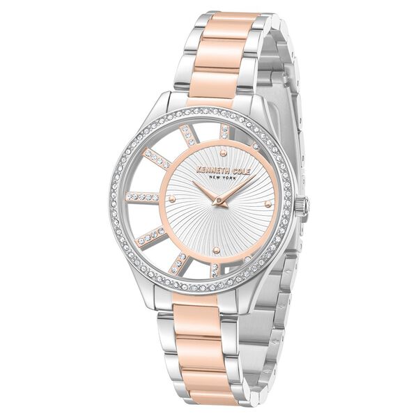 Kenneth Cole Quartz Analog Silver Dial Stainless Steel Strap Watch For Women - image number 1