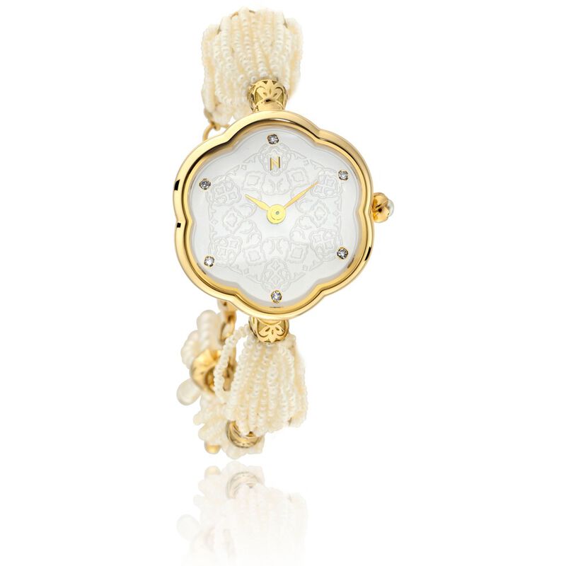 Titan Nebula Deccan Treasures Quartz Analog 18 Karat Solid Gold Watch for Women - image number 0
