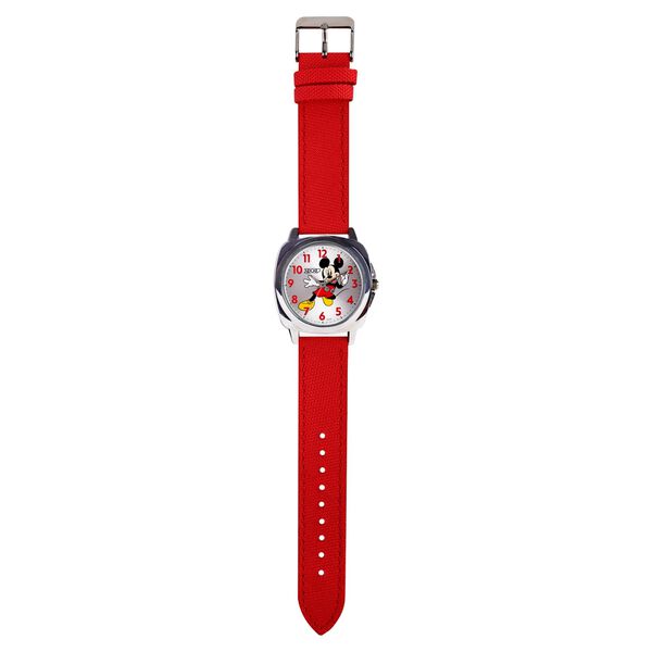 Zoop Disney Mickey Mouse Analog Watch with Silver Dial & Red Strap for Boys Kids, from House of Titan - image number 6