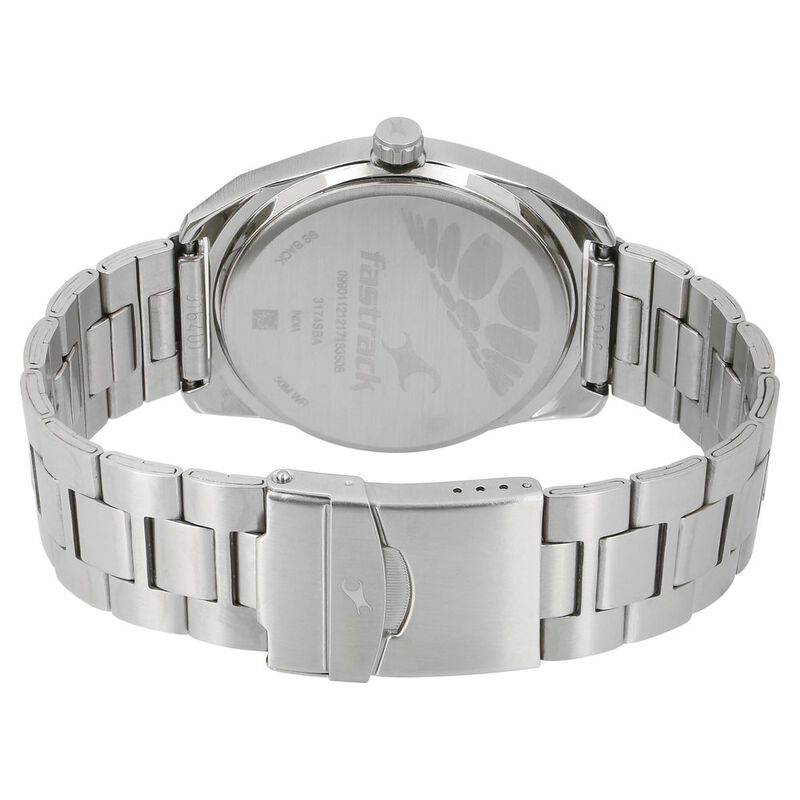 Fastrack Varsity Quartz Analog White Dial Stainless Steel Strap Watch for Guys - image number 3