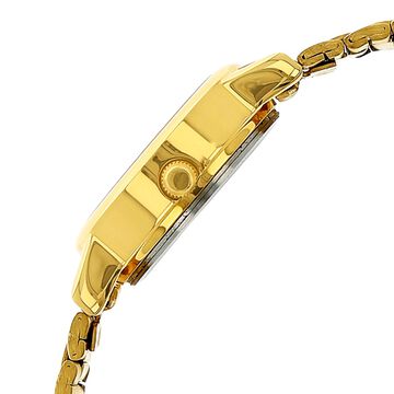 Sonata Quartz Analog Champagne Dial Stainless Steel Strap Watch for Women