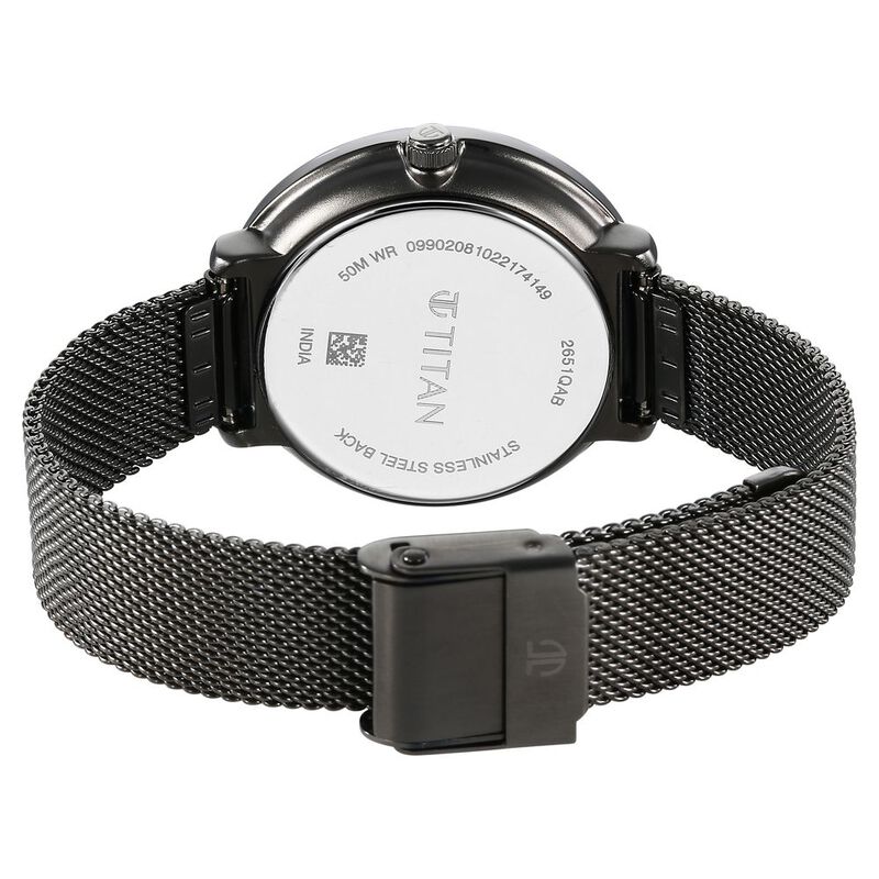 Titan Neo Grey Dial Analog Stainless Steel Strap watch for Women - image number 4