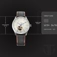 Titan Magnate Automatic White Dial Blue Leather Strap Watch for Men - image number 2