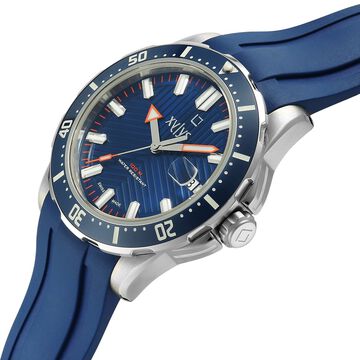 Xylys DiveX Quartz Analog Blue Dial with Blue Silicone Strap Watch for Men