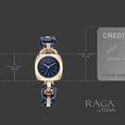 Titan Raga Unlocked Quartz Analog Blue Dial Multicoloured Metal Strap Watch For Women - image number 3
