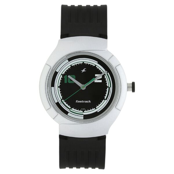 Fastrack Quartz Analog Black Dial PU Strap Watch for Guys - image number 0