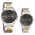 Sonata Quartz Analog with Date Black Dial Metal Strap Watch for Couple - image number 0