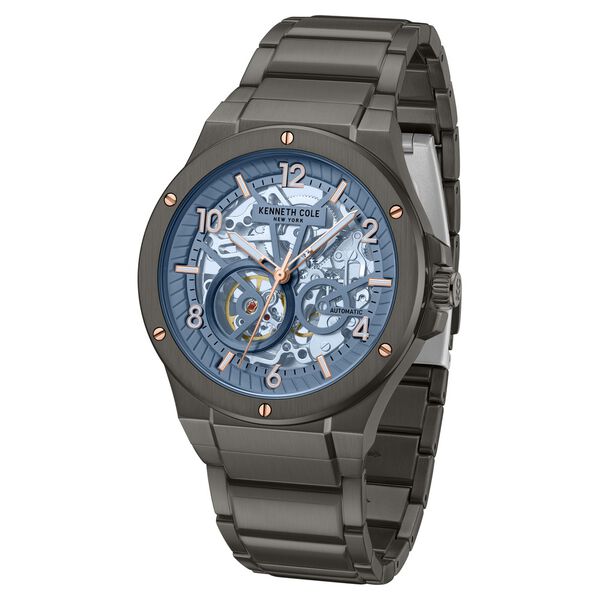 Kenneth Cole Black Automatic Stainless Steel Bracelet Watch For Men - image number 1