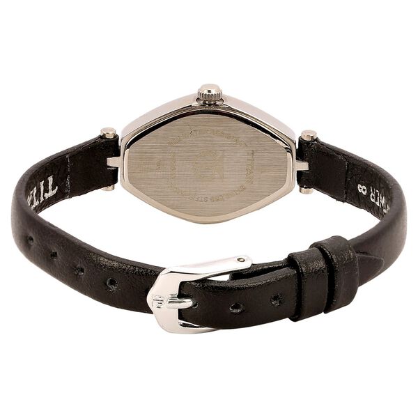 Titan Quartz Analog White Dial Leather Strap Watch for Women - image number 2