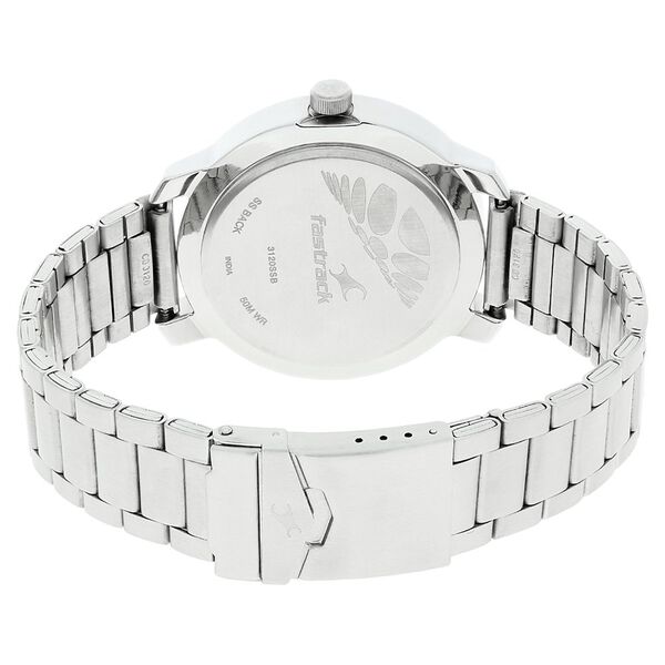 Fastrack Quartz Analog Silver Dial Stainless Steel Strap Watch for Guys - image number 3