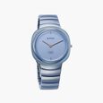 Titan Edge Squircle Quartz Analog Blue Dial Blue Ceramic Strap Watch For Women - image number 0