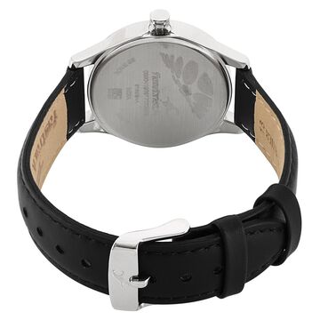Fastrack All Nighters Quartz Analog Black Dial Leather Strap Watch for Girls