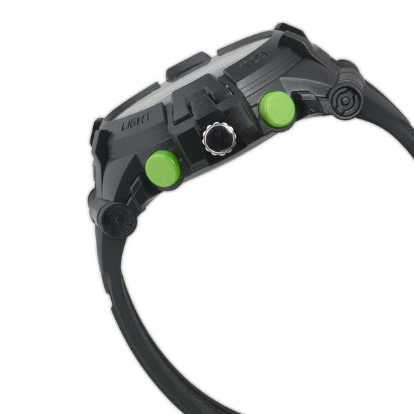 SF Arcade Quartz Analog Digital Dial PU Strap Watch for Men - image number 2