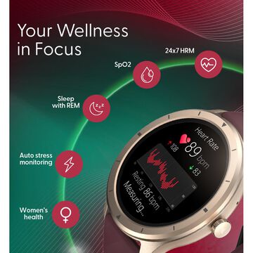 Fastrack Revoltt FR2 with 3.50 cm UltraVU Display, Advanced Blazing Fast UI, Working Crown, IP68 Smartwatch