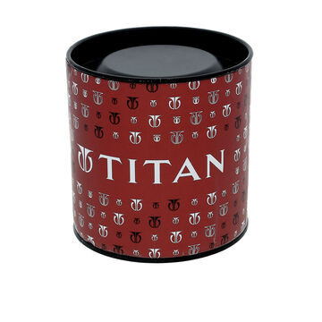 Titan Quartz Analog Champagne Dial Stainless Steel Strap Watch for Men