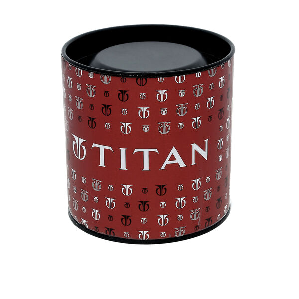 Titan Quartz Analog Champagne Dial Stainless Steel Strap Watch for Men - image number 5