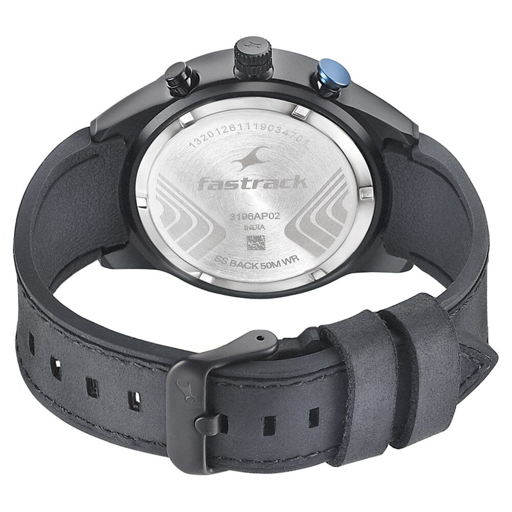 All nighters black dial leather strap watch store