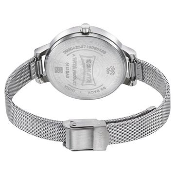 Sonata Silver Lining Red Dial Women Watch With Stainless Steel Strap