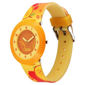 Zoop Analog Watch with Yellow Dial & Yellow Strap for Girls Kids, from House of Titan