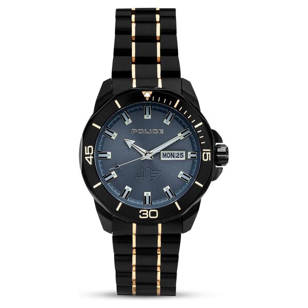 Police Quartz Analog Blue Dial Stainless Steel Strap Watch for Men - image number 1