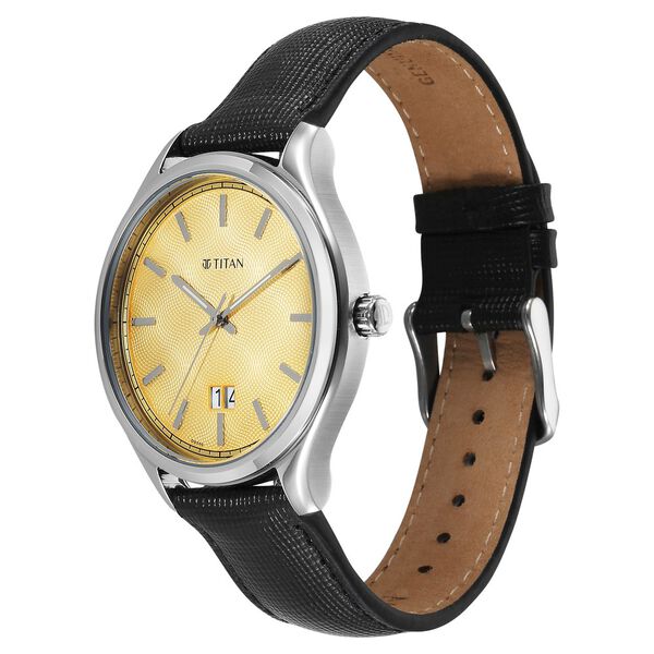 Titan Classique Palette of Time Analog with Yellow Dial Interchangeable Straps Watch with for Men - image number 4