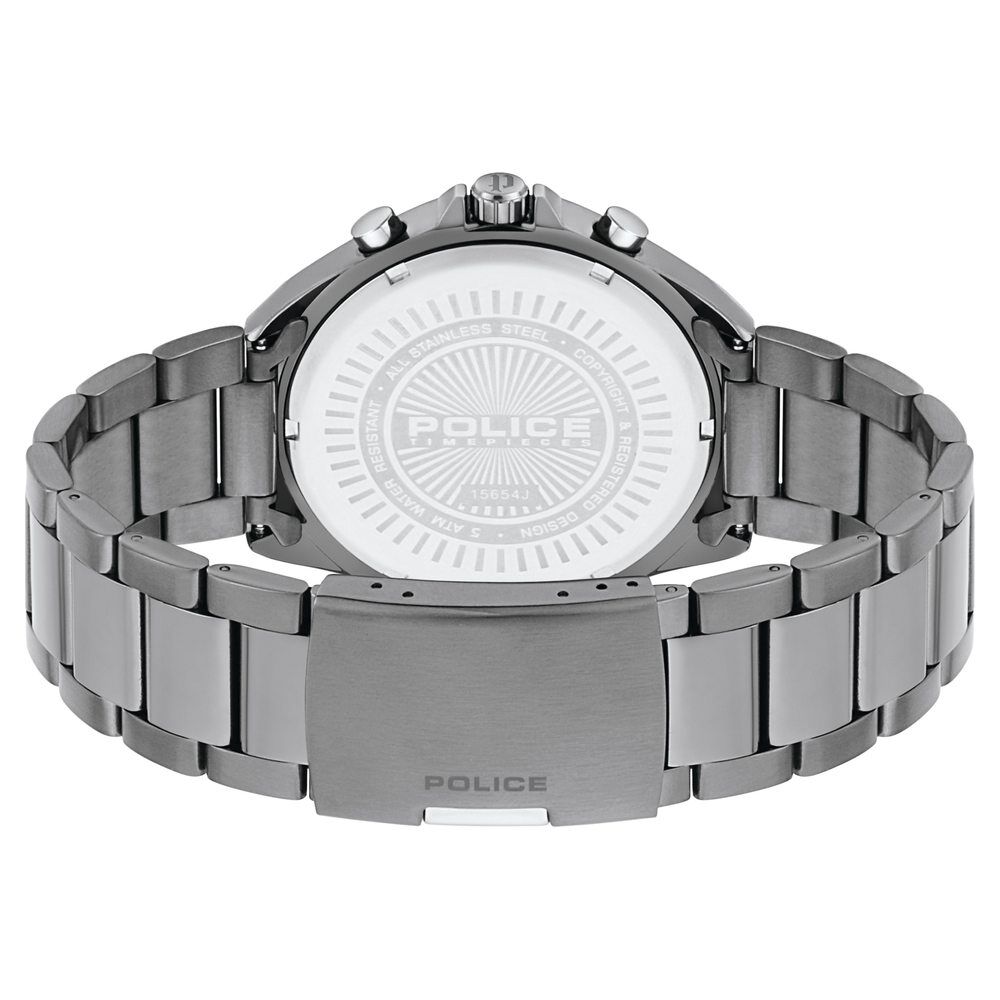 Buy Online Police Quartz Multifunction Silver Dial Metal Strap