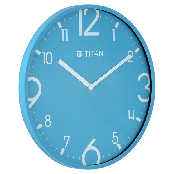 Titan Blue Slim Wall Clock - 25.5 cm x 25.5 cm (Small) - image number 2